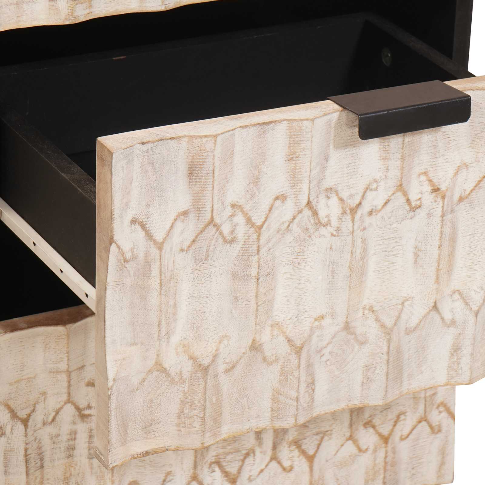 vidaXL Dressoir Effen Witte Was Afwerking