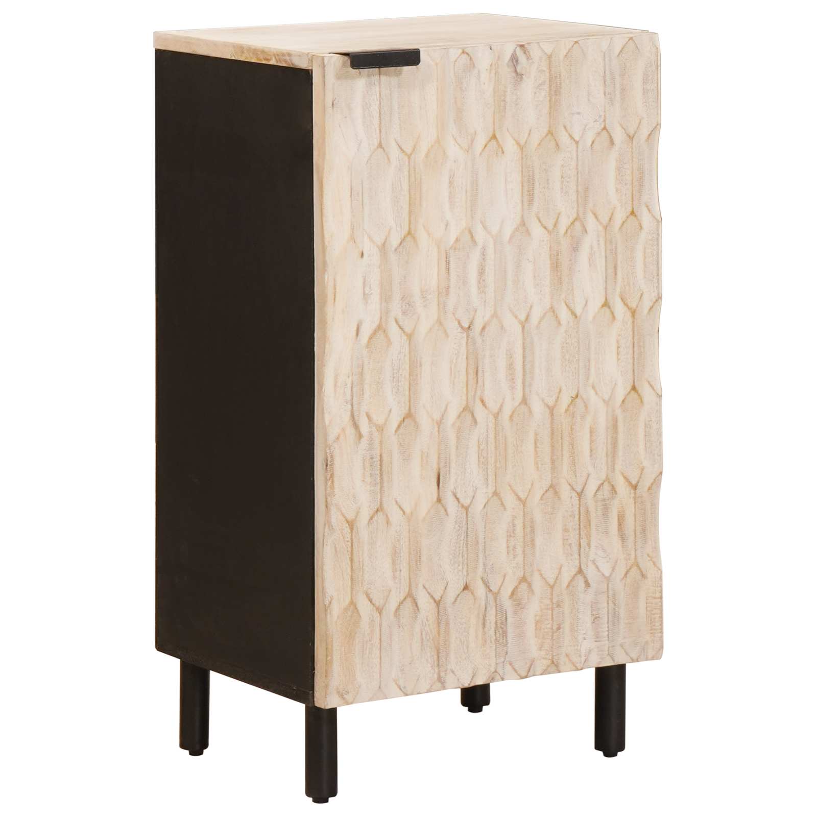 vidaXL Dressoir Effen Witte Was Afwerking