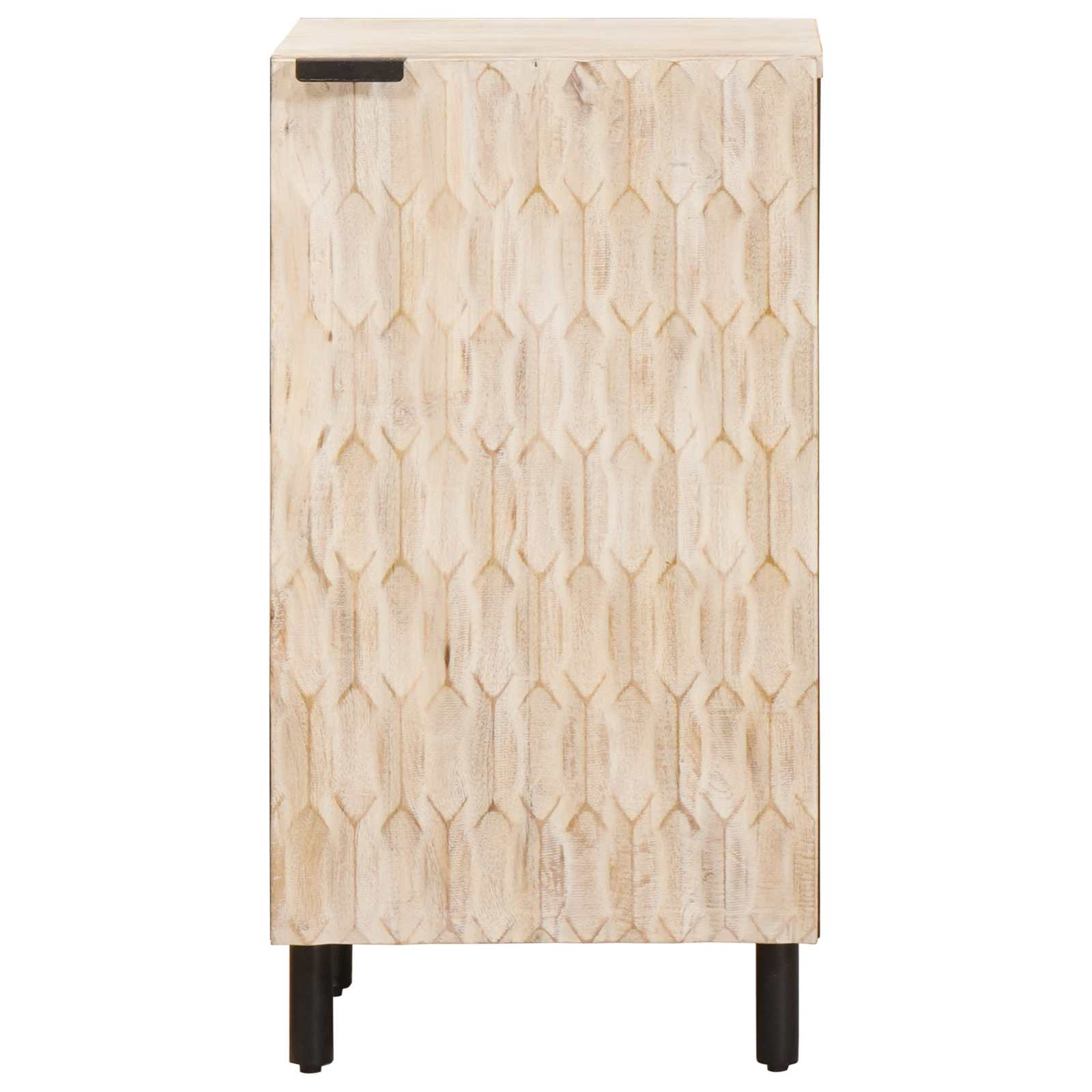 vidaXL Dressoir Effen Witte Was Afwerking