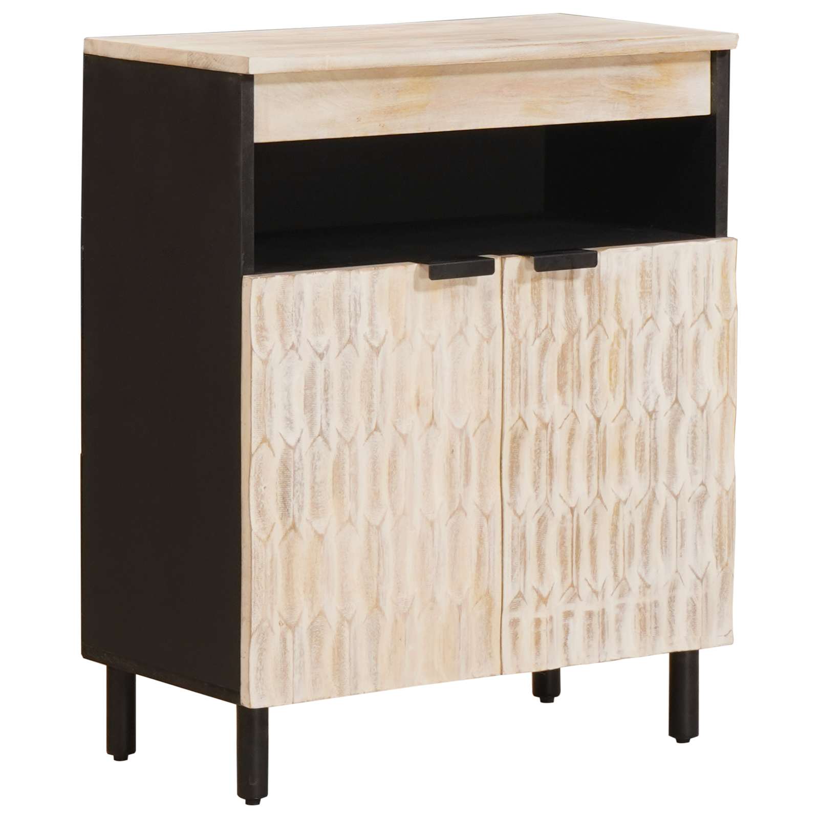 vidaXL Dressoir Witte Was Afwerking