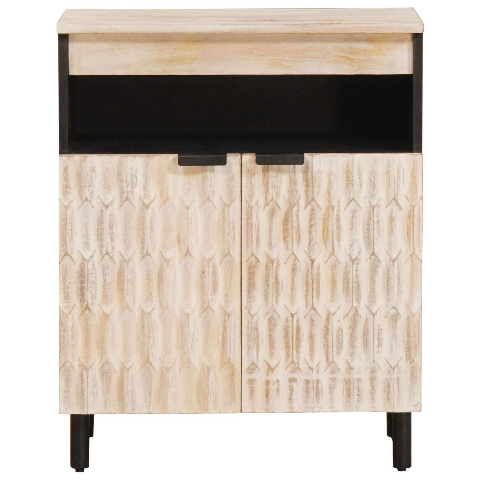 vidaXL Dressoir Witte Was Afwerking