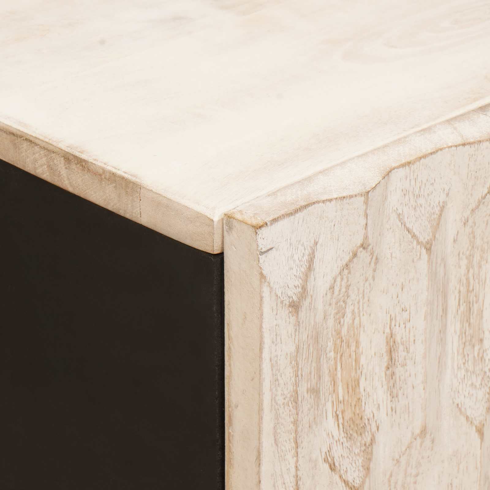vidaXL Dressoir Geometrisch Witte Was Afwerking