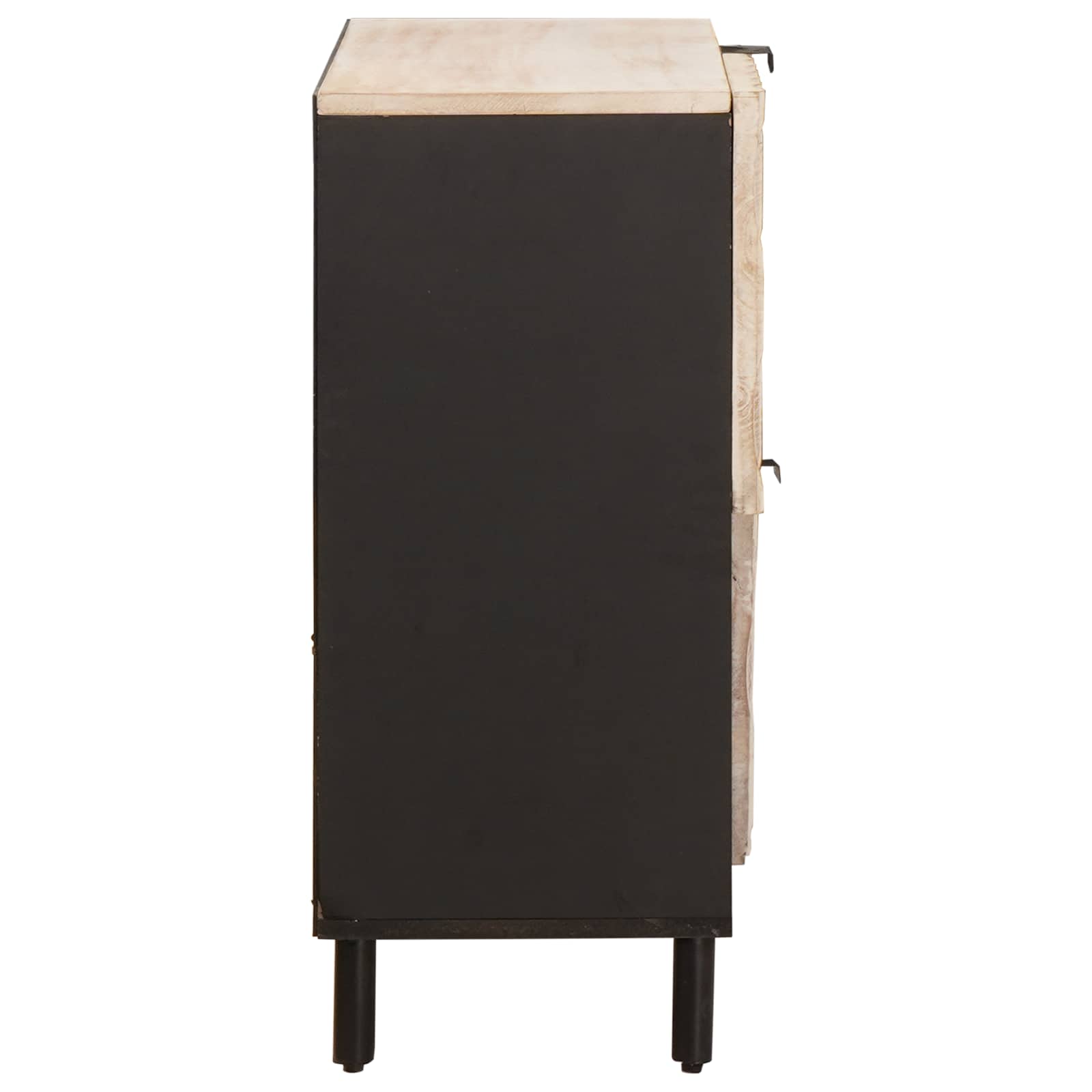 vidaXL Dressoir Effen Witte Was Afwerking