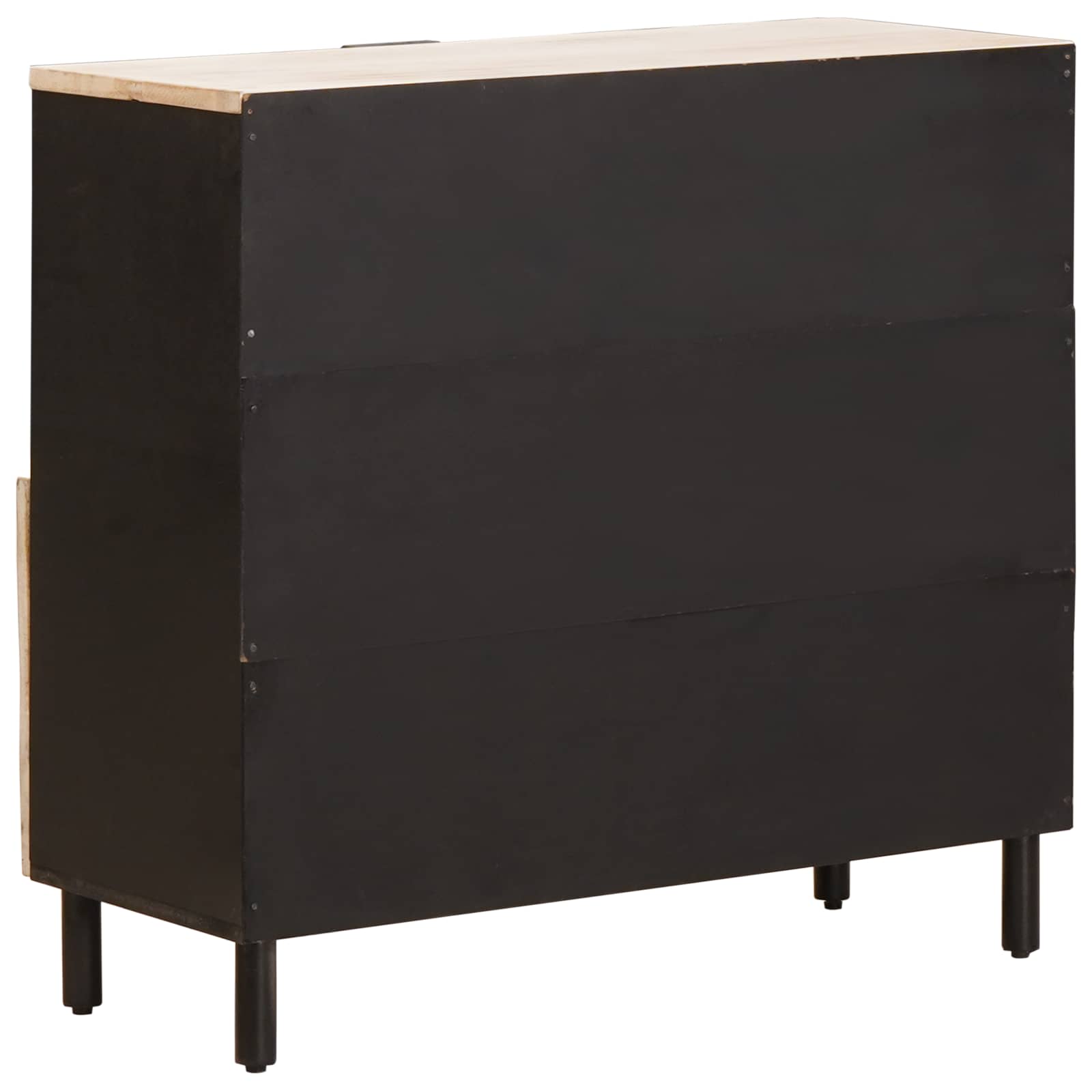vidaXL Dressoir Effen Witte Was Afwerking
