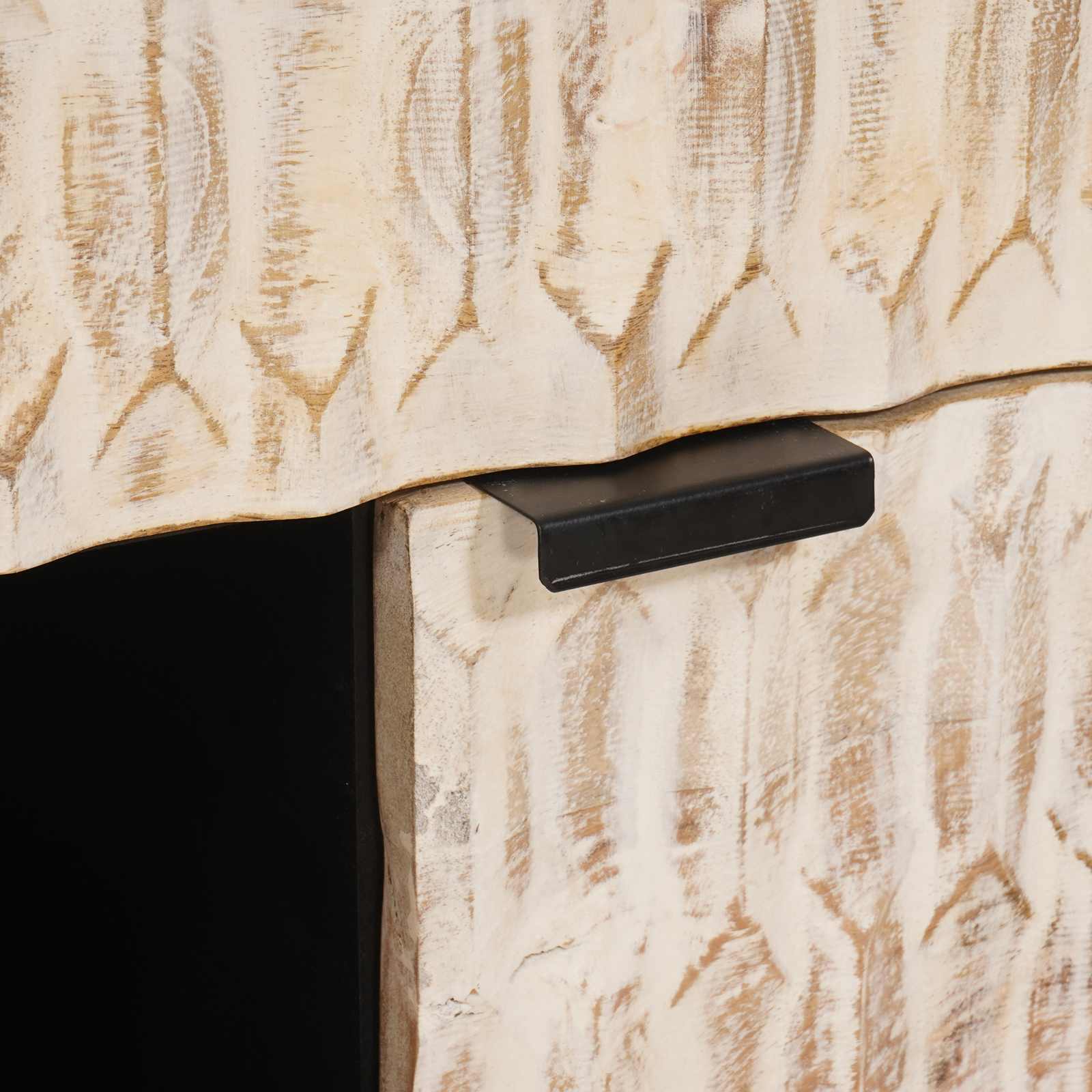 vidaXL Dressoir Effen Witte Was Afwerking