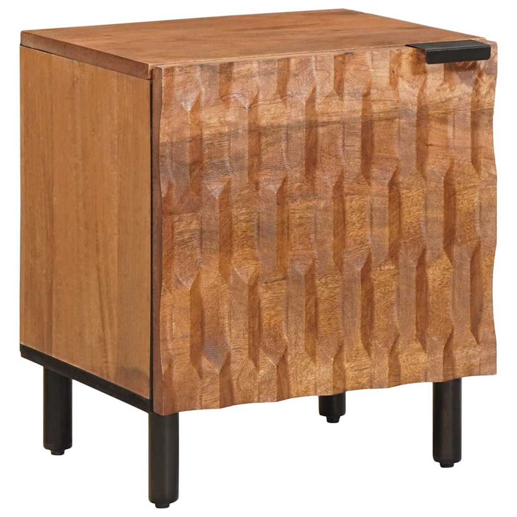 vidaXL Nachtkastje Wit 40 x 33,5 x 46 cm Massief Mango Hout