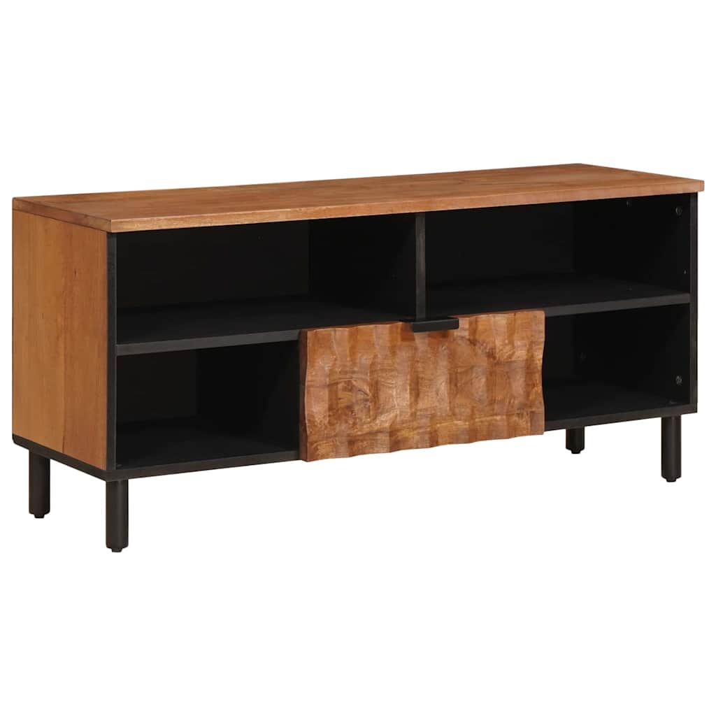 vidaXL TV-kast met lade Witte Was Afwerking 100 x 33,5 x 46 cm