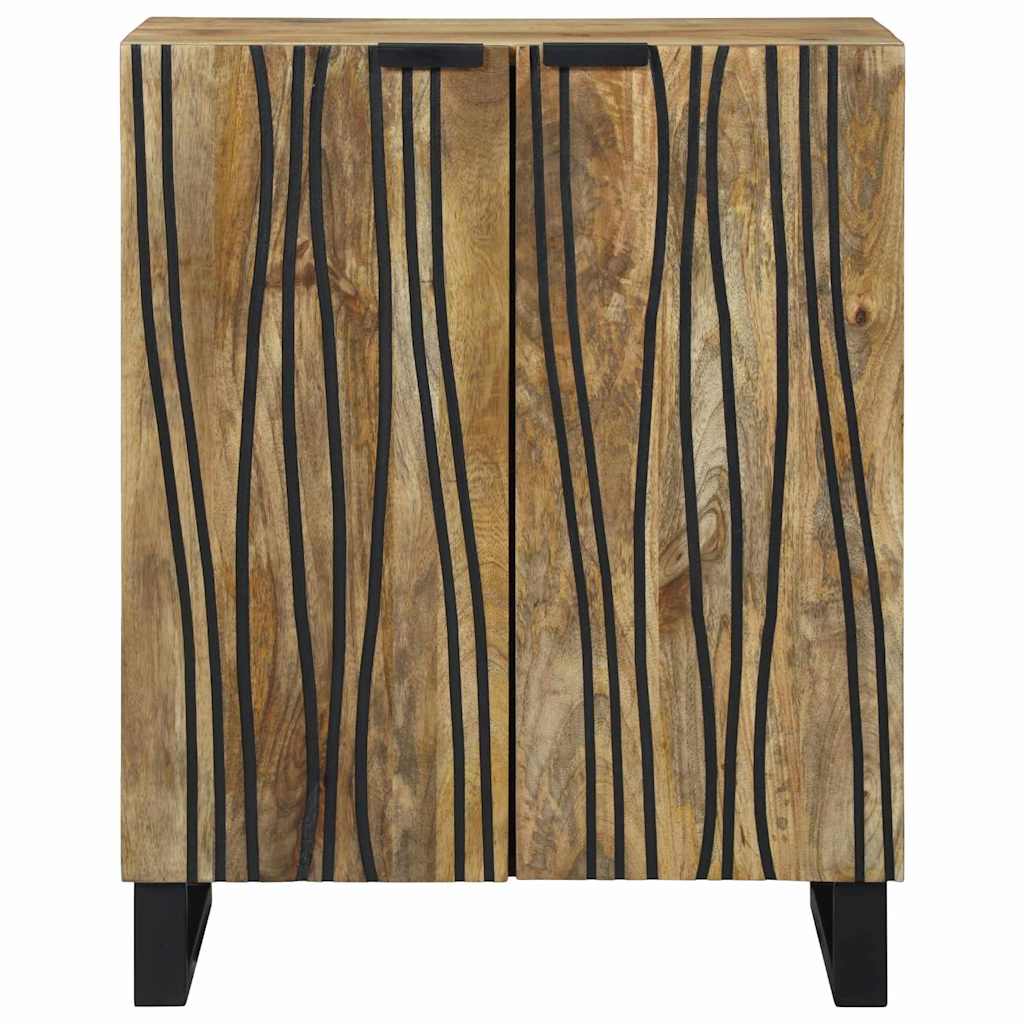 vidaXL Dressoir - 60 x 33,5 x 75 cm, van massief mangohout.