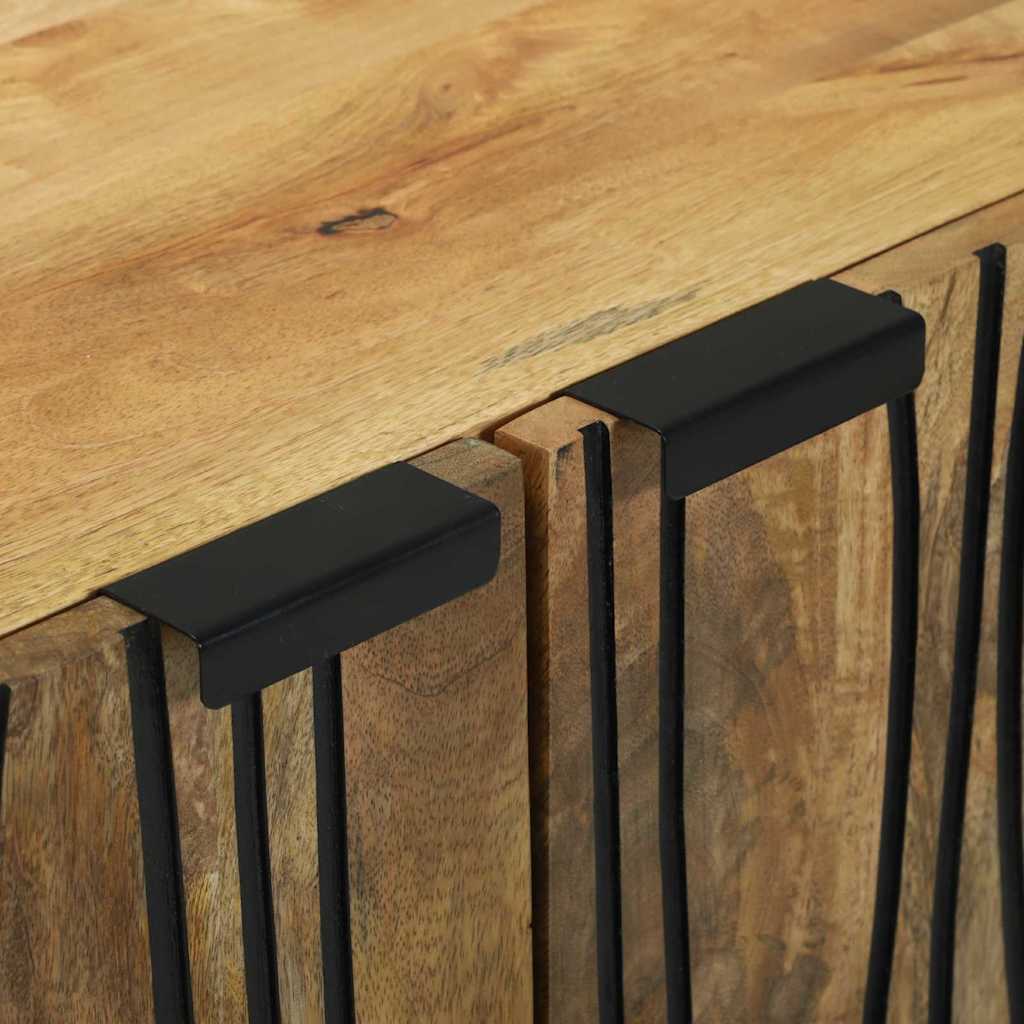 vidaXL Dressoir - 60 x 33,5 x 75 cm, van massief mangohout.