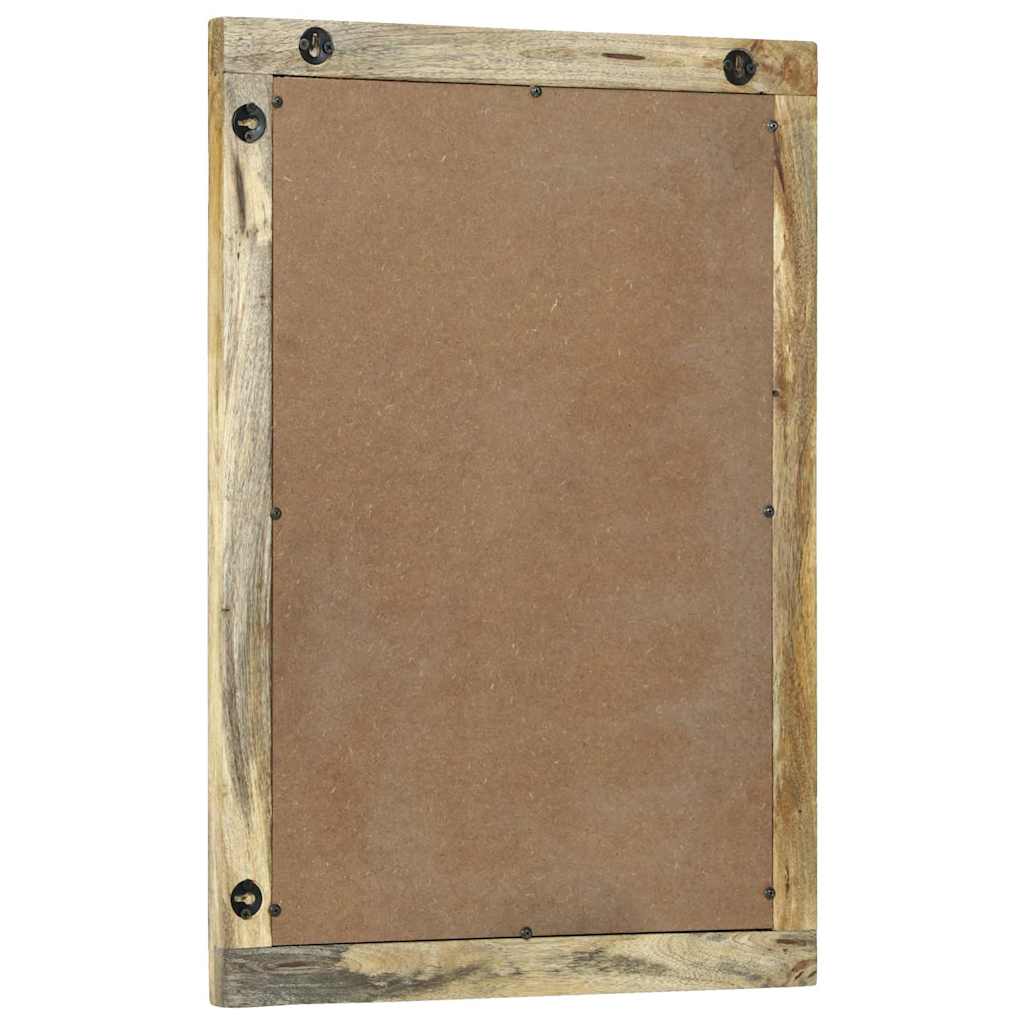 vidaXL Badspiegel van massief mangohout, 50 x 70 x 30 cm.