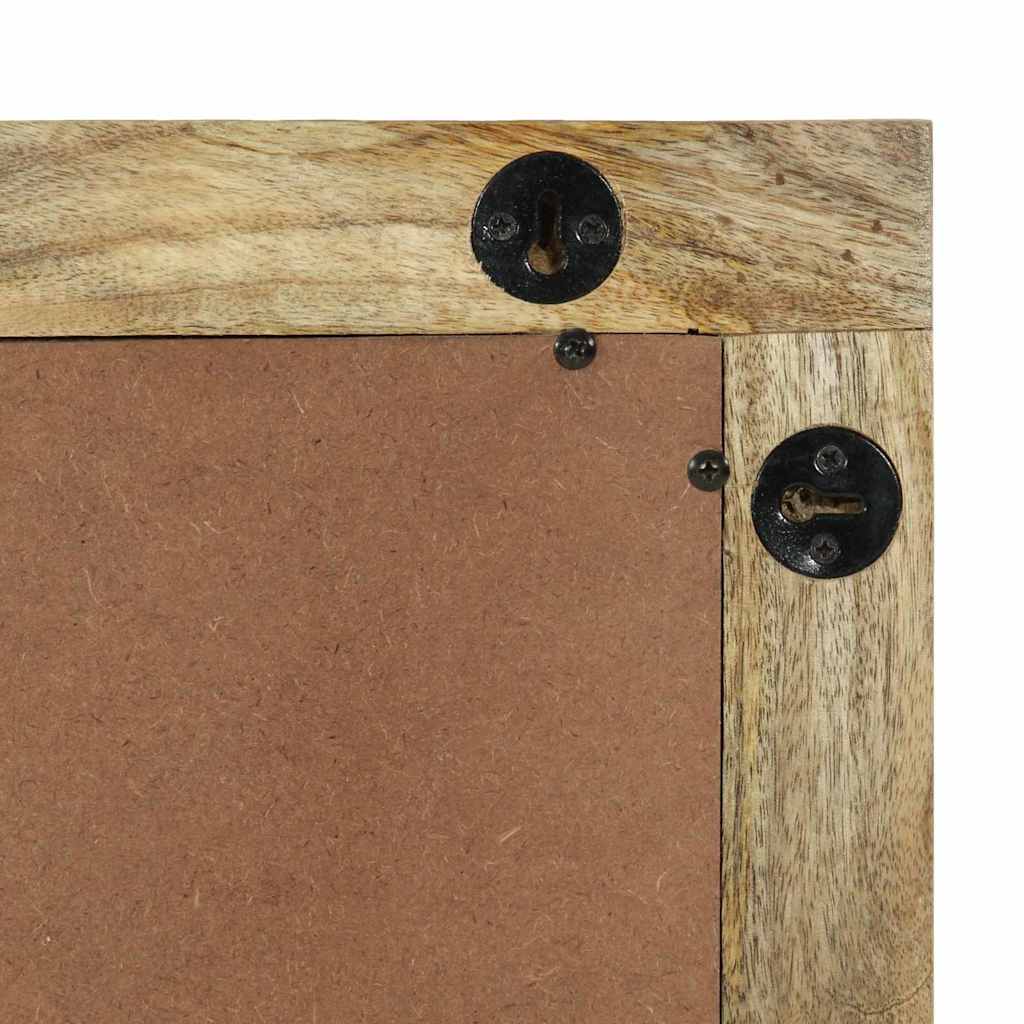 vidaXL Badspiegel van massief mangohout, 50 x 70 x 30 cm.