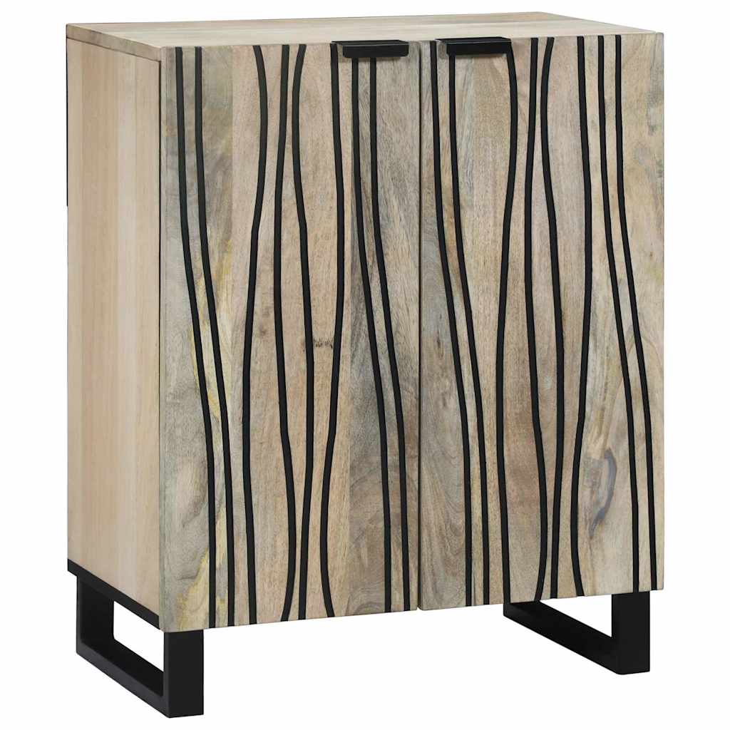 vidaXL Dressoir - 60 x 33,5 x 75 cm, van massief mangohout.