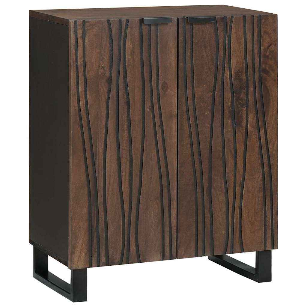 vidaXL Dressoir - 60 x 33,5 x 75 cm, van massief mangohout.