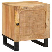 vidaXL Nachtkastje Naturel 40 x 33,5 x 46 cm Massief Mango Hout