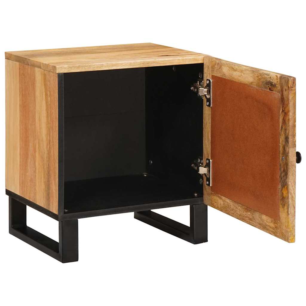 vidaXL Nachtkastje Naturel 40 x 33,5 x 46 cm Massief Mango Hout