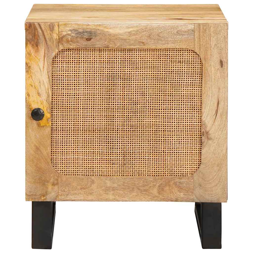 vidaXL Nachtkastje Naturel 40 x 33,5 x 46 cm Massief Mango Hout