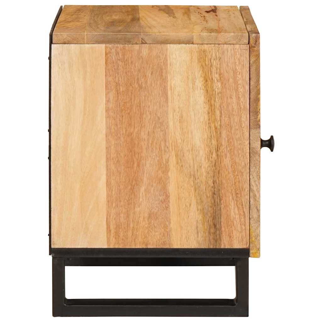 vidaXL Nachtkastje Naturel 40 x 33,5 x 46 cm Massief Mango Hout