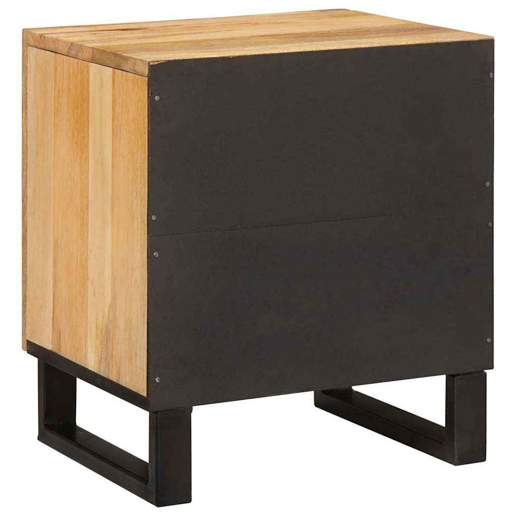 vidaXL Nachtkastje Naturel 40 x 33,5 x 46 cm Massief Mango Hout