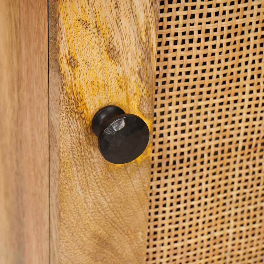 vidaXL Nachtkastje Naturel 40 x 33,5 x 46 cm Massief Mango Hout