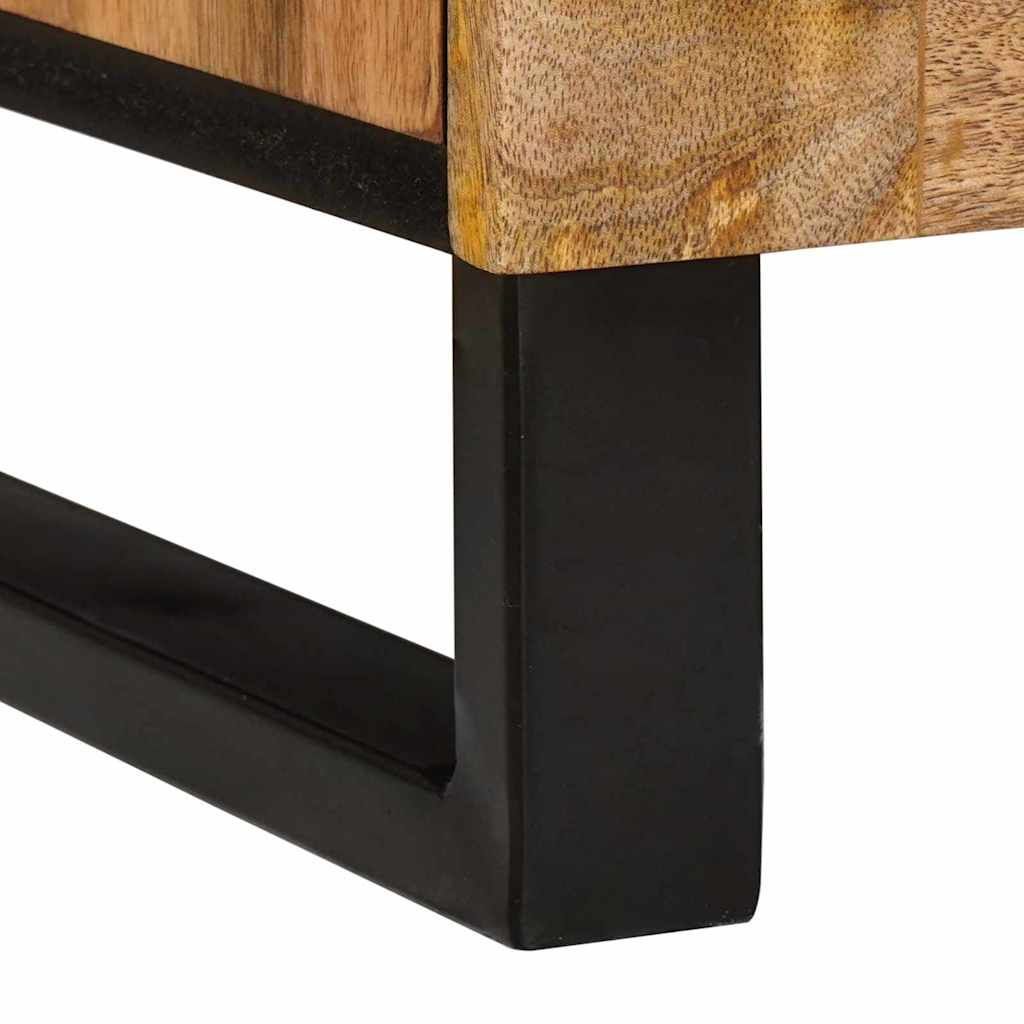 vidaXL Nachtkastje Naturel 40 x 33,5 x 46 cm Massief Mango Hout