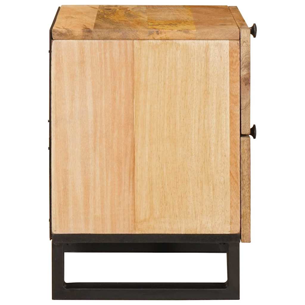 vidaXL Nachtkastje Naturel 40 x 33,5 x 46 cm Massief Mango Hout