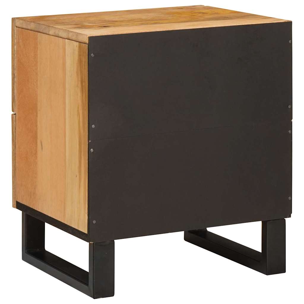 vidaXL Nachtkastje Naturel 40 x 33,5 x 46 cm Massief Mango Hout