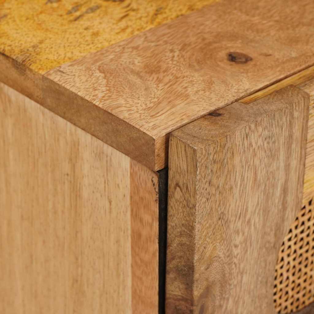 vidaXL Nachtkastje Naturel 40 x 33,5 x 46 cm Massief Mango Hout