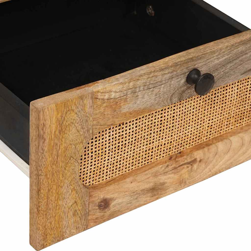 vidaXL Nachtkastje Naturel 40 x 33,5 x 46 cm Massief Mango Hout