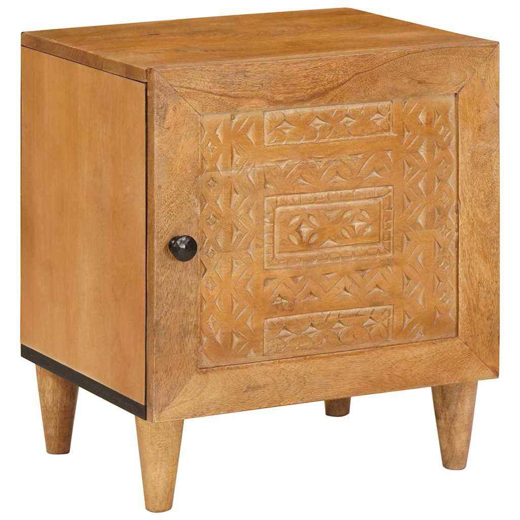 vidaXL Nachtkastje Lichtbruin 40 x 33 x 46 cm massief mangohout