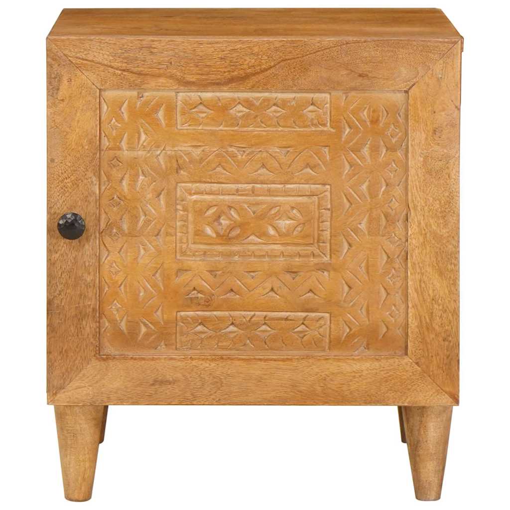 vidaXL Nachtkastje Lichtbruin 40 x 33 x 46 cm massief mangohout