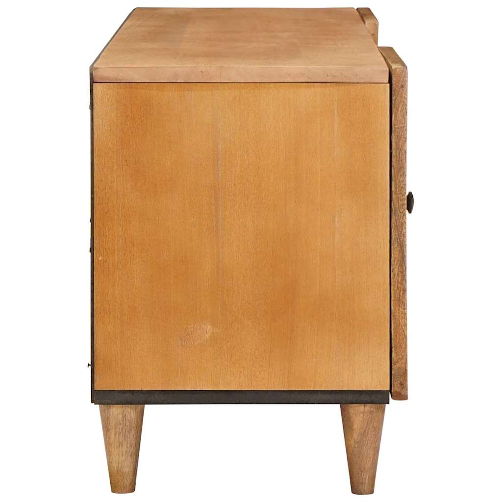 vidaXL TV-kast met plank Lichtbruin 105 x 33 x 46 cm massief mangohout