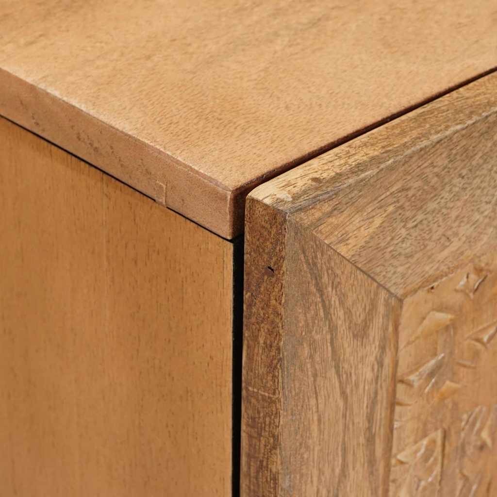 vidaXL TV-kast met plank Lichtbruin 105 x 33 x 46 cm massief mangohout