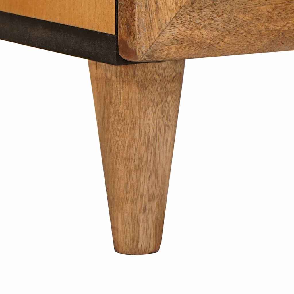 vidaXL TV-kast met plank Lichtbruin 105 x 33 x 46 cm massief mangohout