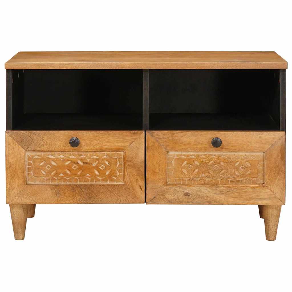 vidaXL TV-kast met lade Lichtbruin 70 x 33 x 46 cm massief mangohout