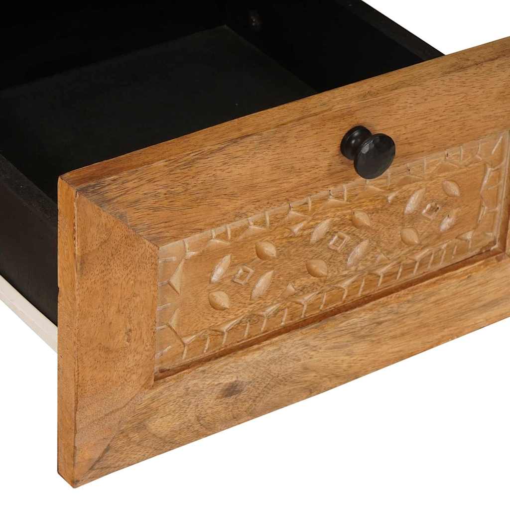 vidaXL TV-kast met lade Lichtbruin 70 x 33 x 46 cm massief mangohout
