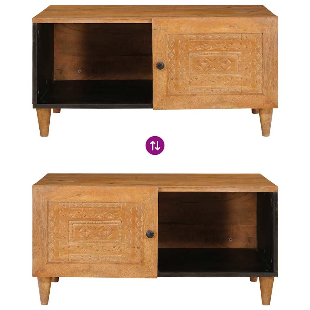 vidaXL Salontafel Lichtbruin 80 x 50 x 40 cm massief mangohout