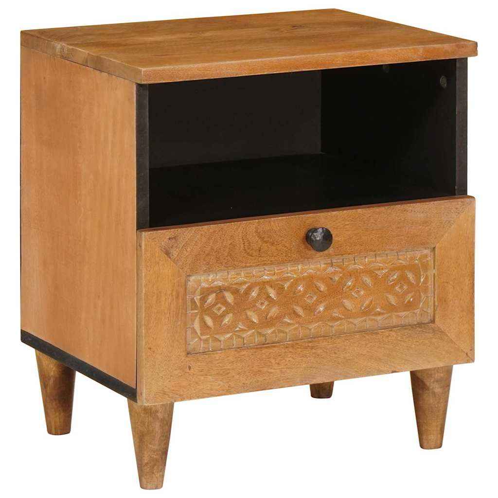 vidaXL Nachtkastje Lichtbruin 40 x 33 x 46 cm massief mangohout