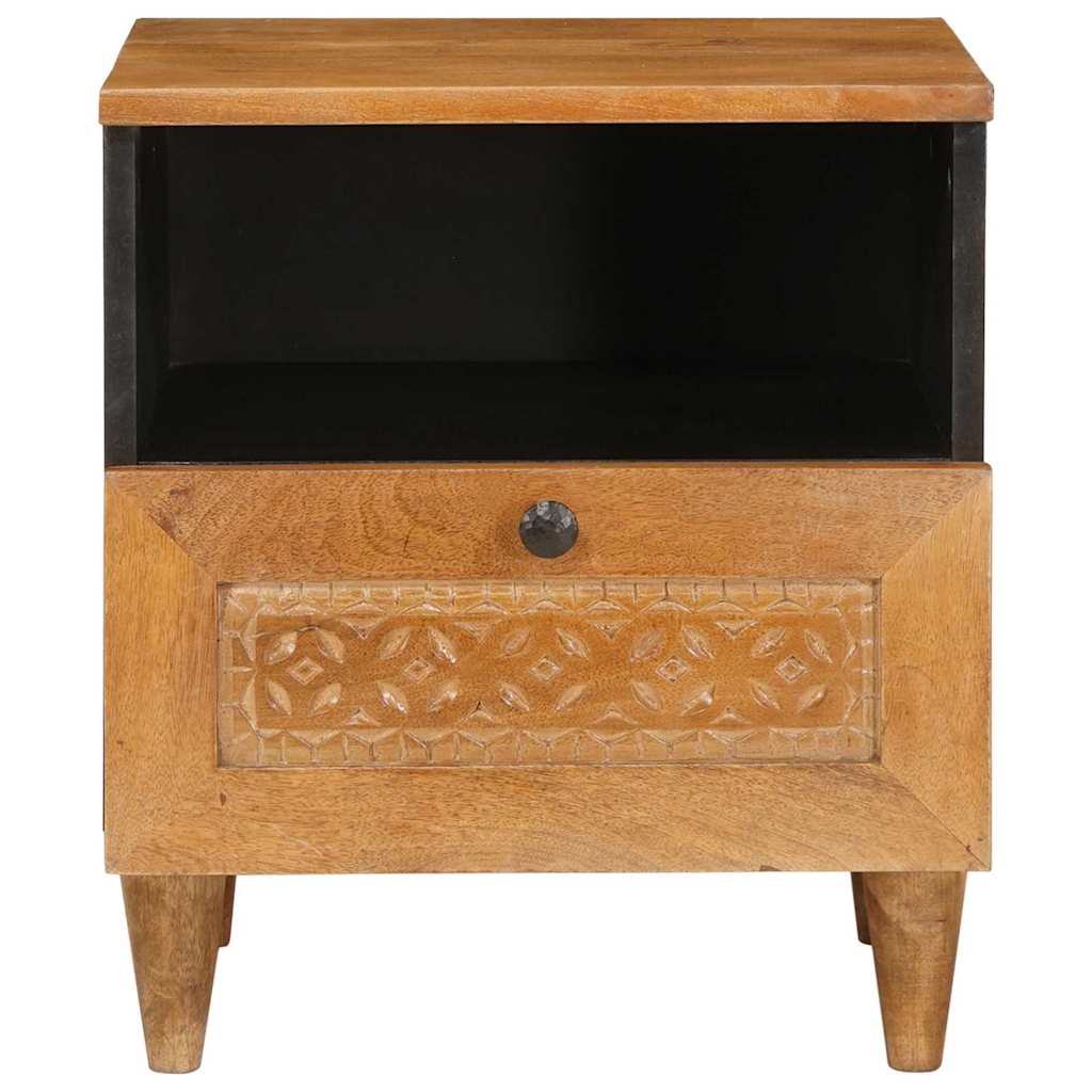 vidaXL Nachtkastje Lichtbruin 40 x 33 x 46 cm massief mangohout