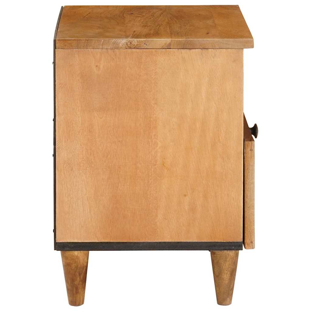 vidaXL Nachtkastje Lichtbruin 40 x 33 x 46 cm massief mangohout