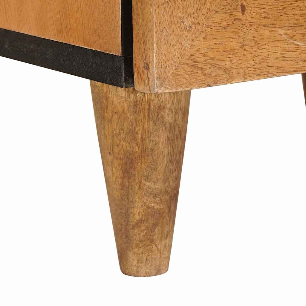 vidaXL Nachtkastje Lichtbruin 40 x 33 x 46 cm massief mangohout