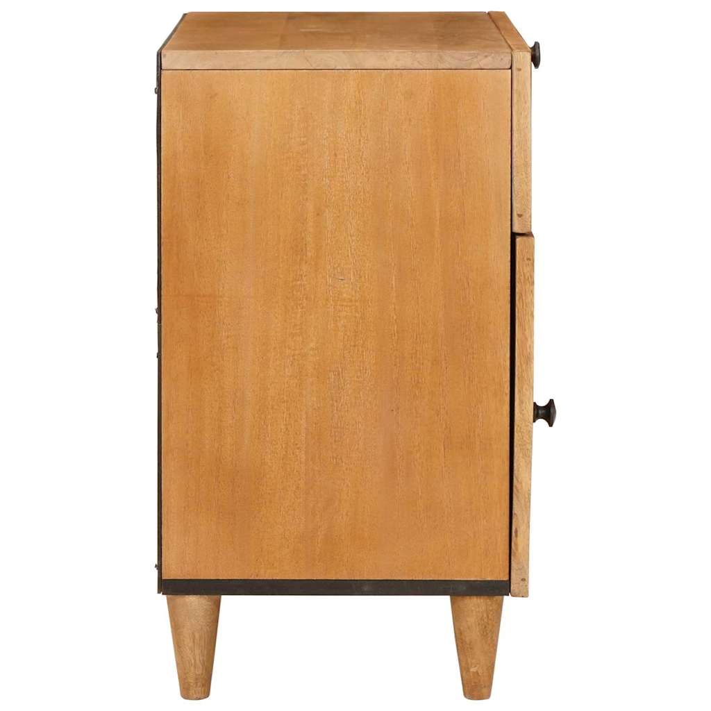 vidaXL Nachtkastje Lichtbruin 50 x 33 x 60 cm massief mangohout