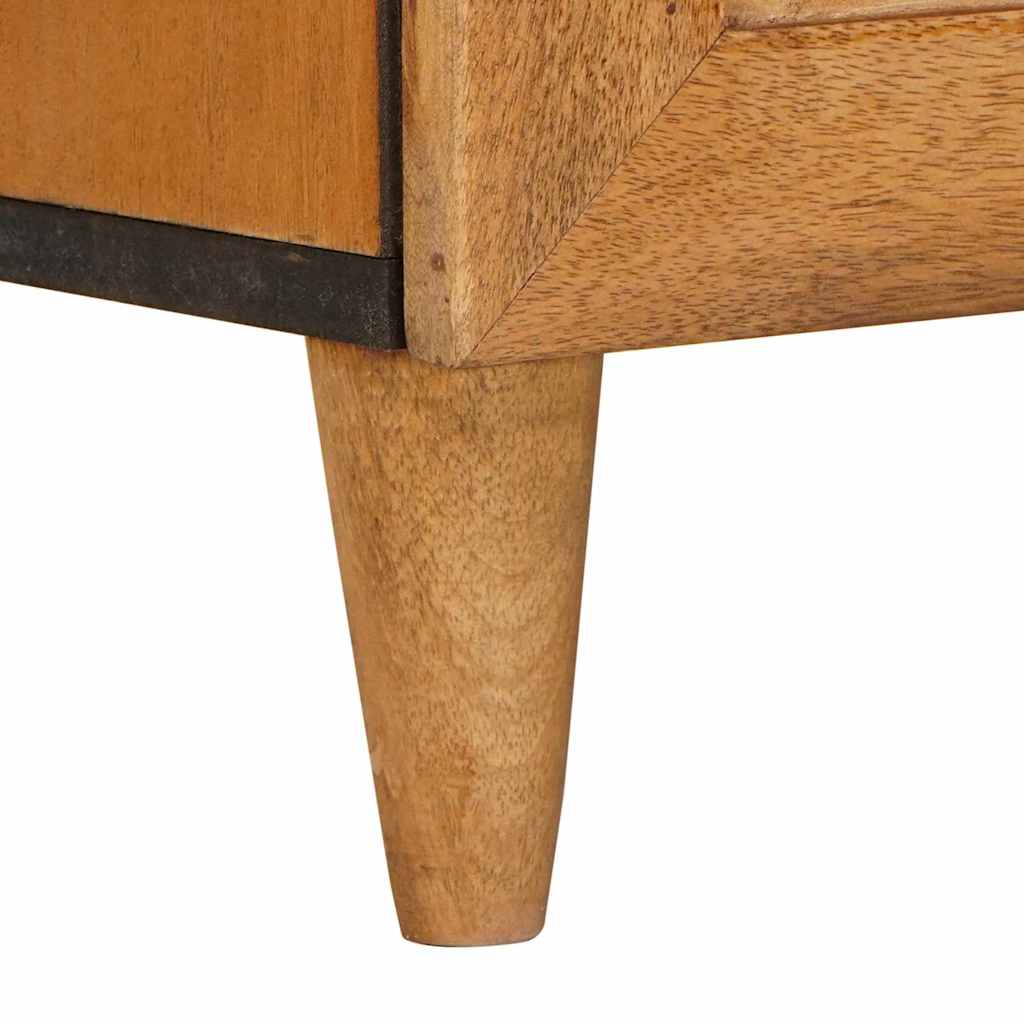 vidaXL Nachtkastje Lichtbruin 50 x 33 x 60 cm massief mangohout