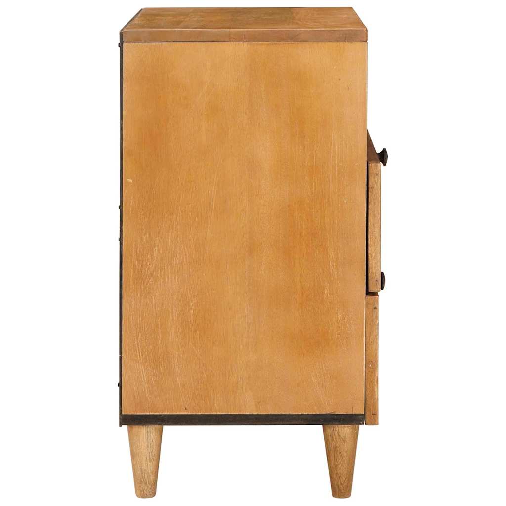 vidaXL Nachtkastje Lichtbruin 50 x 33 x 60 cm massief mangohout