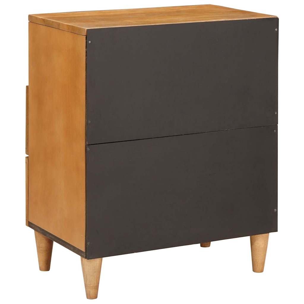 vidaXL Nachtkastje Lichtbruin 50 x 33 x 60 cm massief mangohout