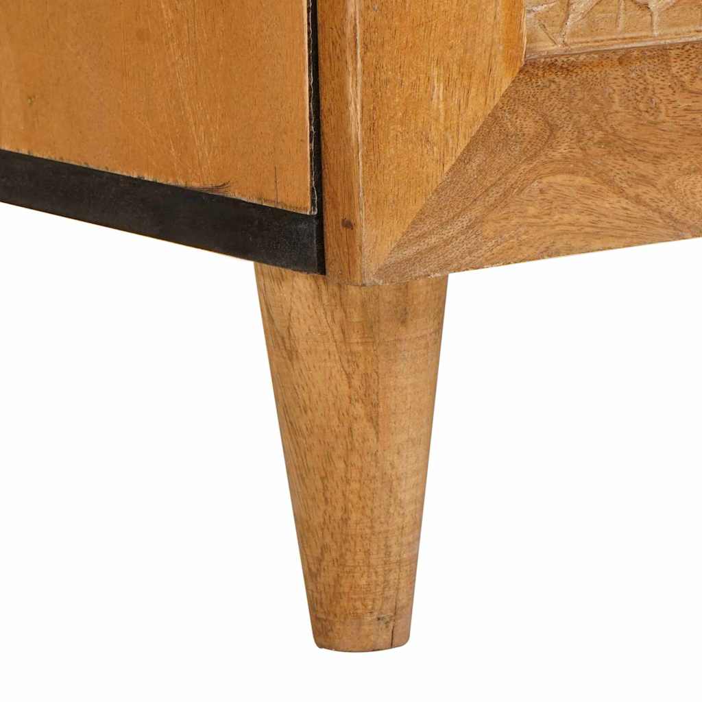 vidaXL Nachtkastje Lichtbruin 50 x 33 x 60 cm massief mangohout