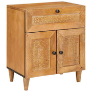 vidaXL Nachtkastje Lichtbruin 50 x 33 x 60 cm massief mangohout