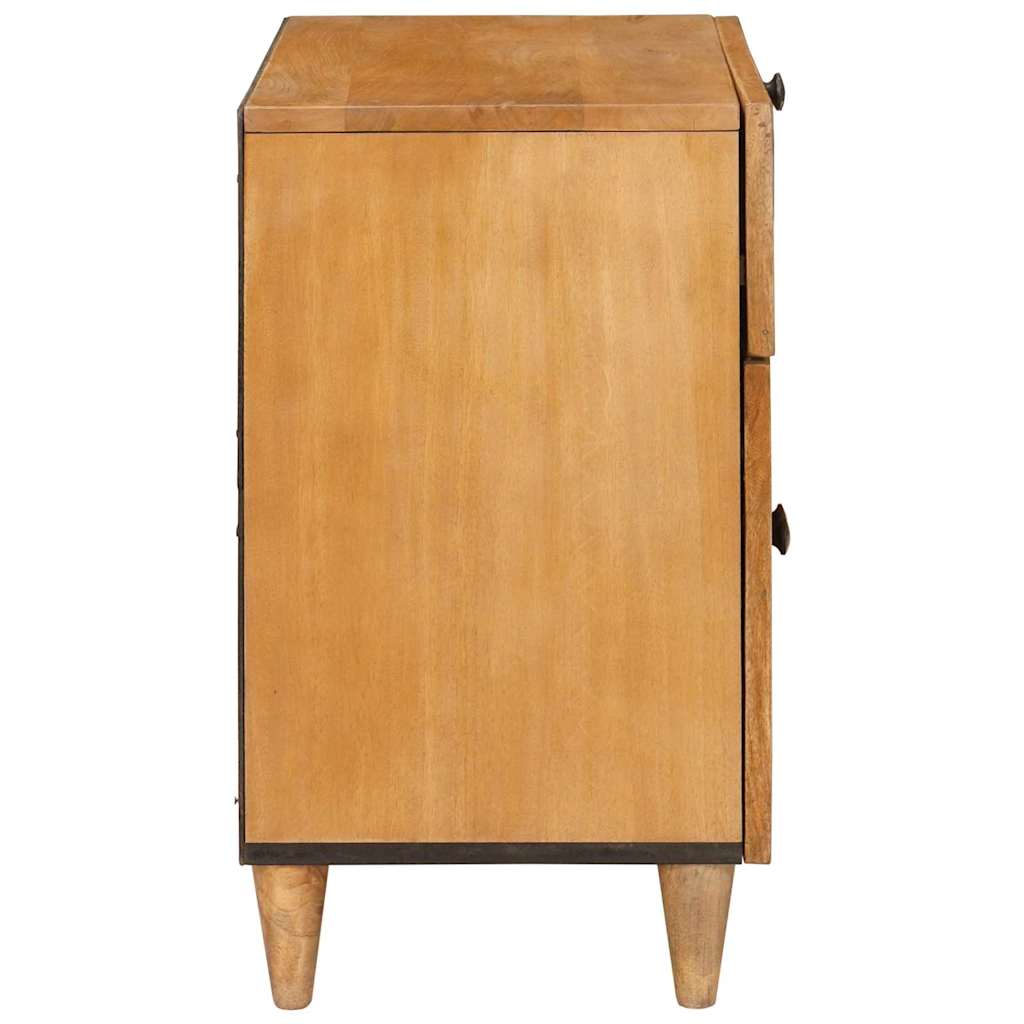 vidaXL Nachtkastje Lichtbruin 50 x 33 x 60 cm massief mangohout