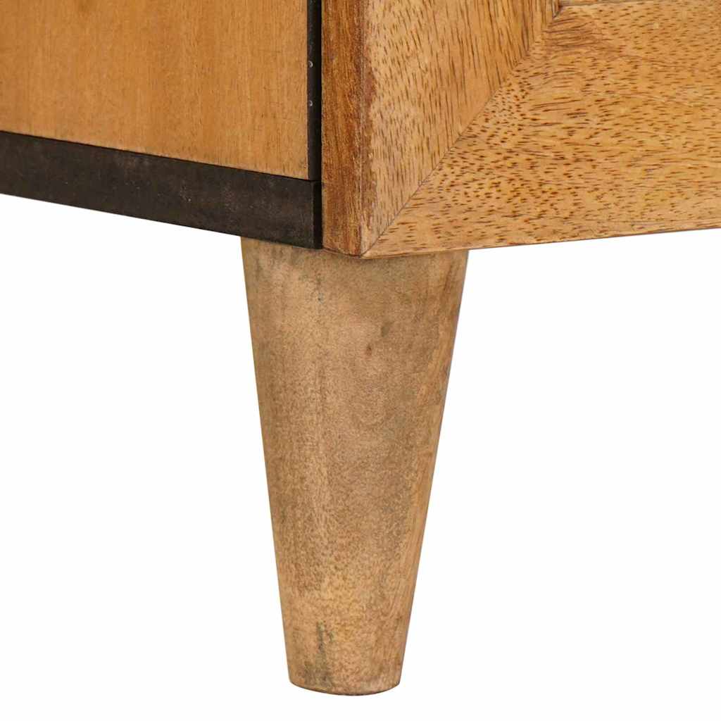 vidaXL Nachtkastje Lichtbruin 50 x 33 x 60 cm massief mangohout