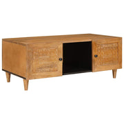 vidaXL Salontafel Lichtbruin 100 x 54 x 40 cm massief mangohout