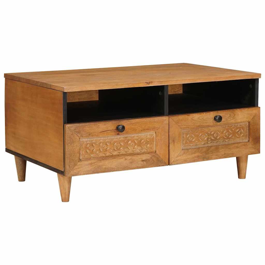 vidaXL Salontafel Lichtbruin 80 x 54 x 40 cm massief mangohout